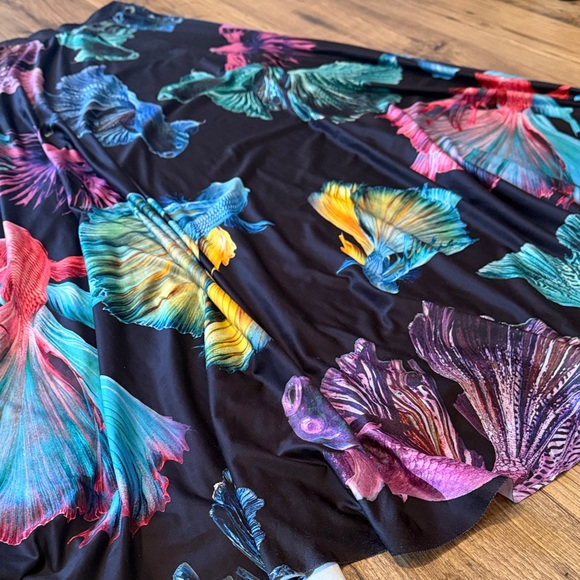 RARE BlackMilk Fighting Fish Maxi Skirt | Retired Betta Print | Like New - Picture 7 of 7